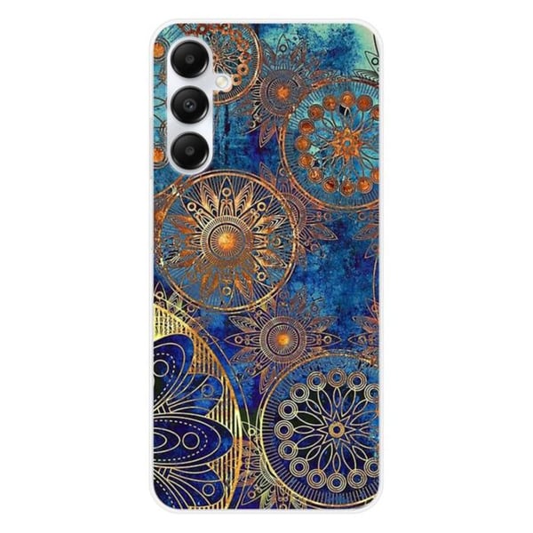 Silicone skal med tryck - 1001 skal - Samsung Galaxy A05S - Blå mandala - Optimal skydd - TPU Gel
