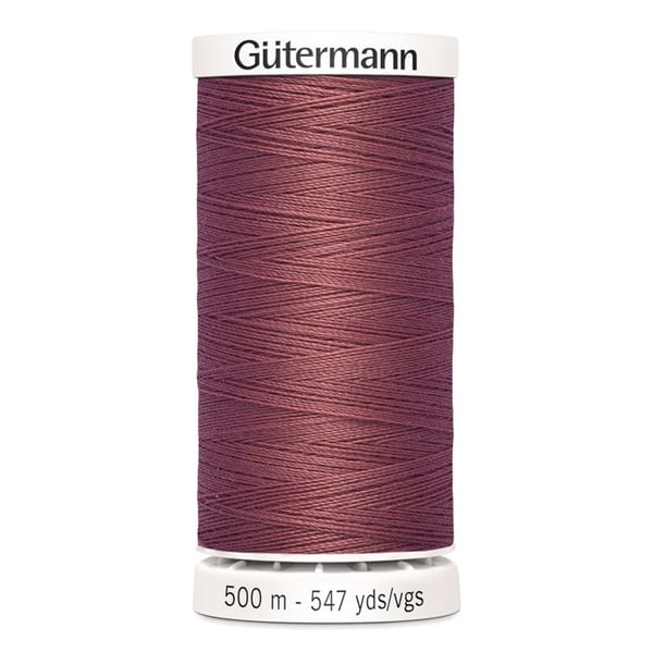 Fil helt i textil 100% polyester 5 spolar om 500m 701920 - Att 474 - mörkrosa