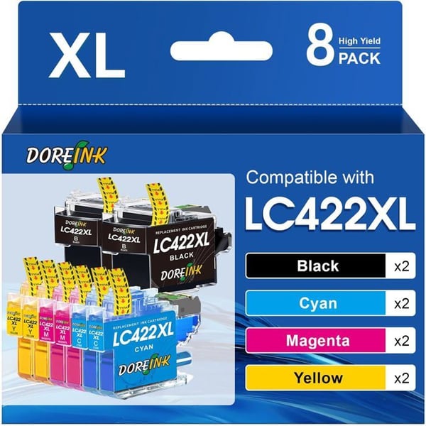 Kompatibla bläckpatroner - DOUGLAS LABORATORIER - LC422XL - Flerfärgad - 8-pack - 3000 sidor