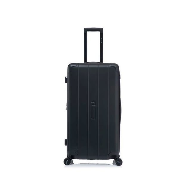 Stort Resväska 75 cm med hyllor | TSA-lås | Ultra-resistant ABS | 360-graders hjul | Svart