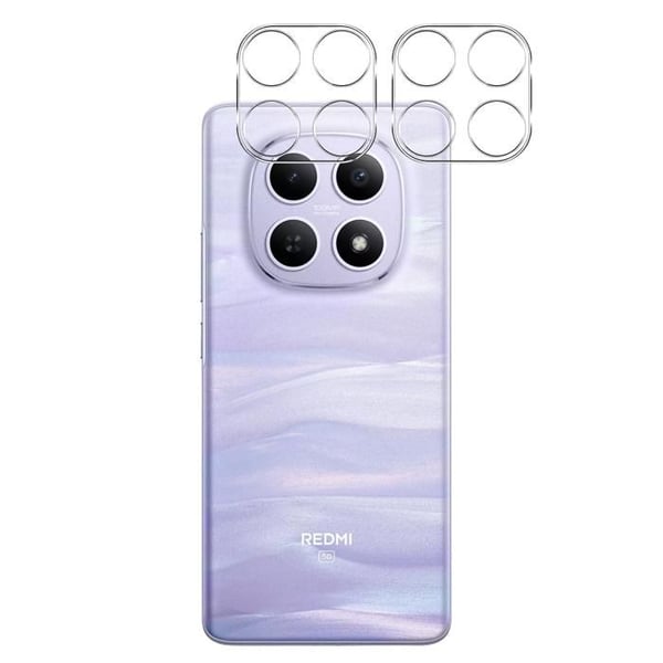 Skyddskamera för Xiaomi Redmi Note 15 5G [2-pack] Härdat Glas Bakre Kamera Skydd Film Phonillico®