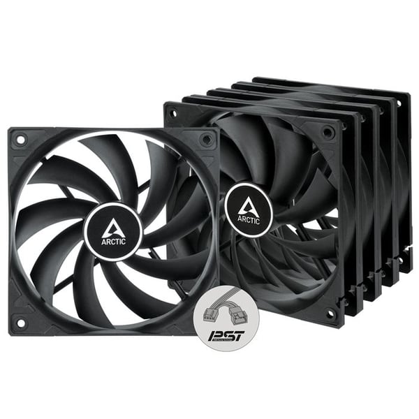 Ventilationslåda - ARCTIC - F12 PWM PST - 120mm - PWM-kontroll - Paket med 5