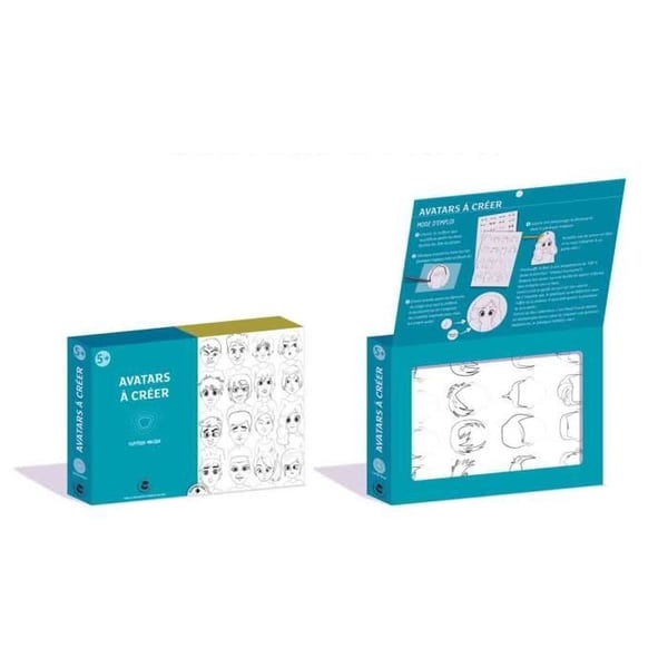 Kreativt spel - Färgglad - Avatarer att skapa - 3 ark av magisk plast - 12 markörer - 6 nyckelringar Kreativt spel - Färgglad - Avatarer att skapa - 3 ark av magisk plast - 12 markörer - 6 nyckelringar