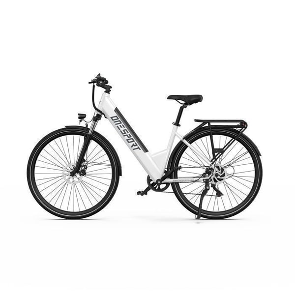Voksen Elcykel ONESPORT OT12, Motor 250 W, Batteri 36 V 13 Ah, Dæk 27,5 Tommer, Hvid
