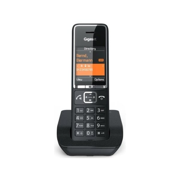 Trådlös telefon - GIGASET - Gigaset Comfort 550 - Svart - 1 handapparat - Handsfree