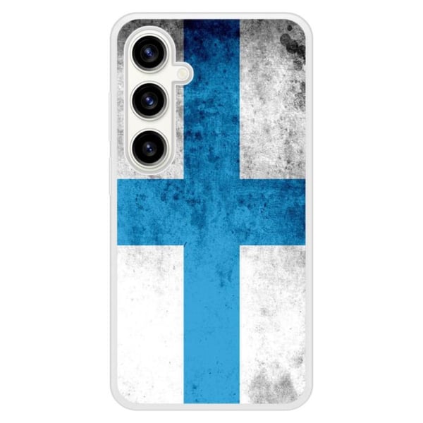 Förstärkt silikonfodral med tryck kompatibelt med Samsung Galaxy S23 FE Marseilleflaggan