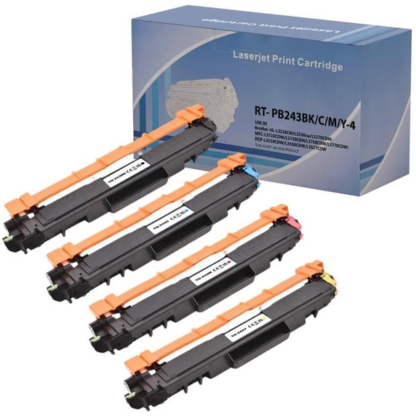 Tonerpatron - Brother - TN247/TN243 - Pack 4 - Svart, Cyan, Magenta, Gul