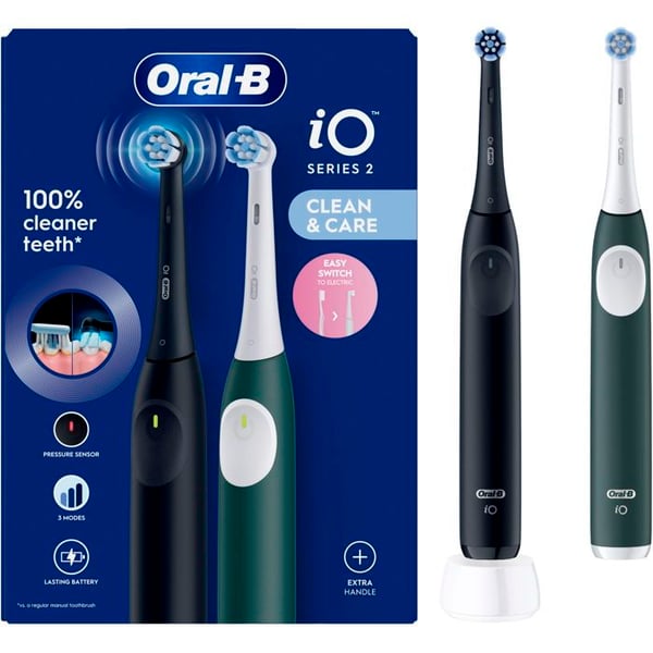 Elektrisk tandborste - ORAL-B - iO 2 Night Black - 3 lägen - Timer - 2 huvuden ingår