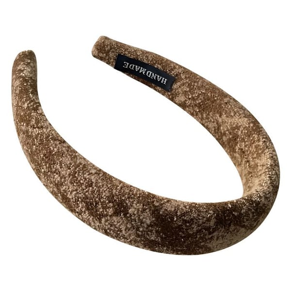 Huvudband - AVIZAR - Vintage Glam - Ull - Brun - Bekväm och elegant