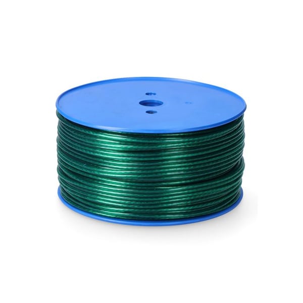 Grön PVC-belagd ståltråd 4 mm x 175 m