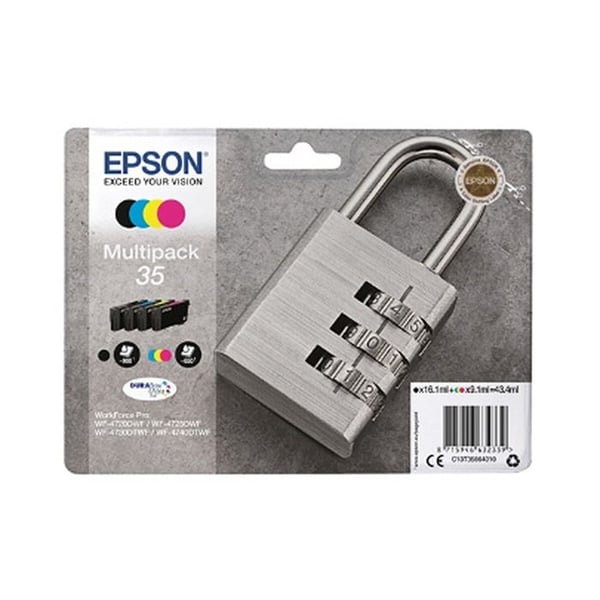 Epson DURABrite Ultra 35 mustesuihkukasetti - 4 kpl pakkaus - musta, keltainen, syaani, magenta