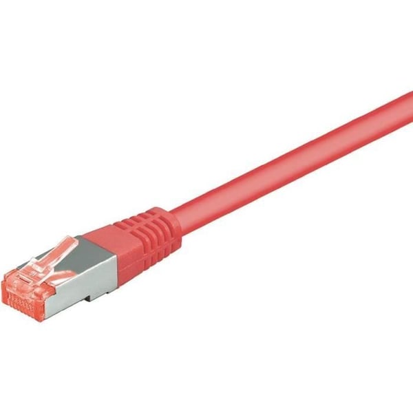 Nätverkskabel - CONRAD - RJ45 CAT 6 S/FTP - 1m - Skärmad - Magenta