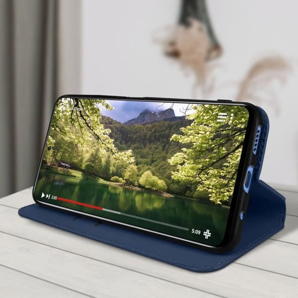 Cover Honor Magic 4 Lite Flip Wallet Video Support midnattsblå