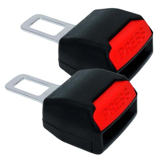 Bilbältesklämmor för säkerhet, 2-pack – Pålitlig hållning svart / röd
