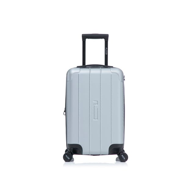 Kabinväska 55x35x25 cm med hyllor | TSA-lås | Ultra-resistent ABS | 360-graders hjul | Grå