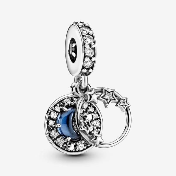 Pandora 799216C01 - Charm clip i sterlingsilver 925 med zirkonpavé för Moments-armband
