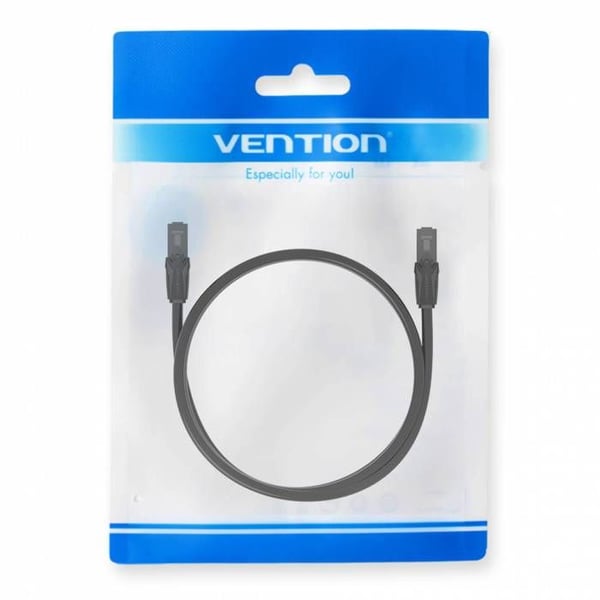 Flad patchkabel UTP Cat6 3m sort Flad patchkabel UTP Cat6 3m sort