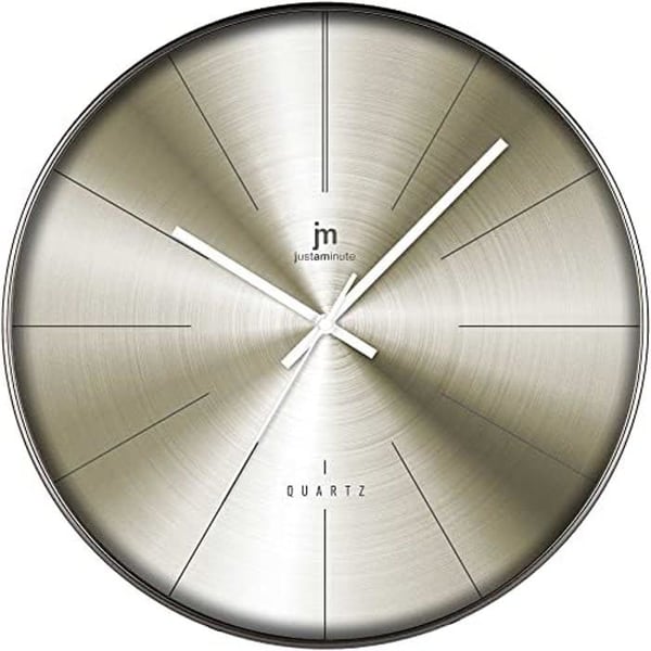 Väggklocka - LOWELL - 00841G - Sterling silver - Guldpläterad finish - 40 cm
