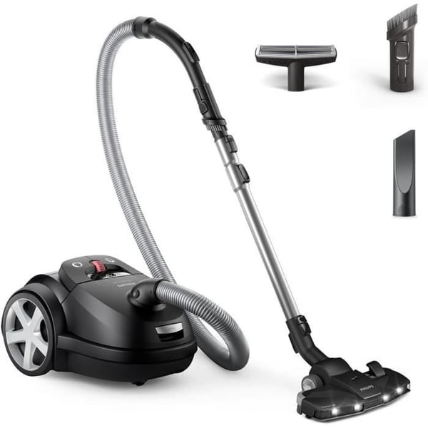 Dammsugare med påse - Philips - Serie 8000 - Motor 900 W - TriActive+ LED-borste - HEPA-filter