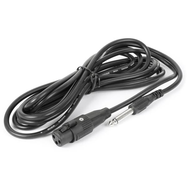 Dynamisk mikrofon - FENTON - DM100W - Trådad - Vit - 3 meter kabel