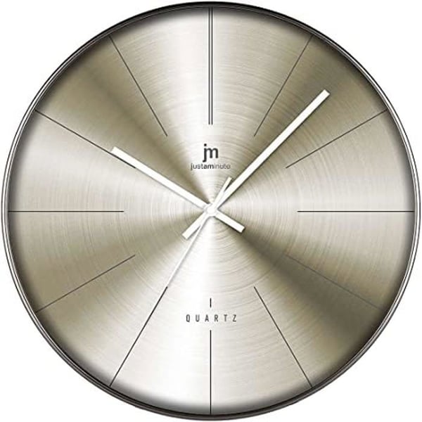 Väggklocka - LOWELL - 00841G - Sterling silver - Guldpläterad finish - 40 cm