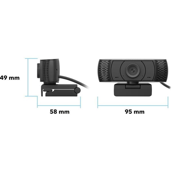 Eternico Webcam ET201 Full HD, svart