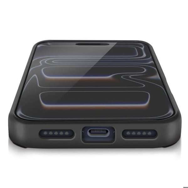 Coque för iPhone 17 Pro med Ringstöd och Magnetfäste Svart