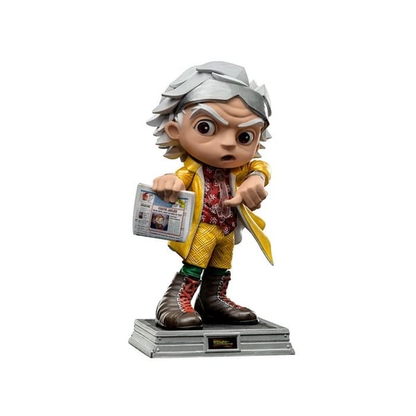 Figur - Iron Studios - Doc Brown - Tillbaka till framtiden II - MiniCo - Flerfärgad