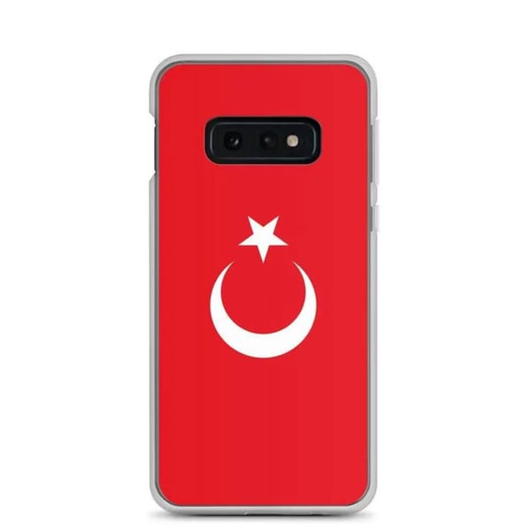 Mobilskal – Turkiets flagga – Kompatibel med Samsung Galaxy S10e – Flexibelt skal – Slitstarkt och stötsäkert – Pixelforma