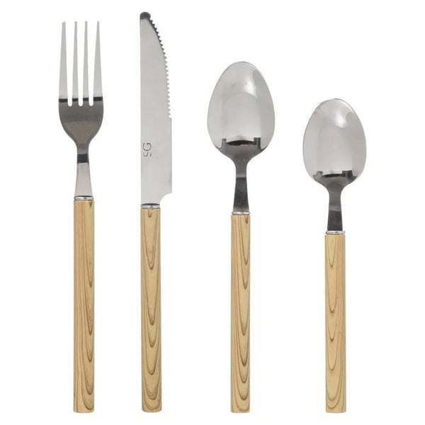 Hushållsset 24 Delar "Indonesien" 21cm Natur