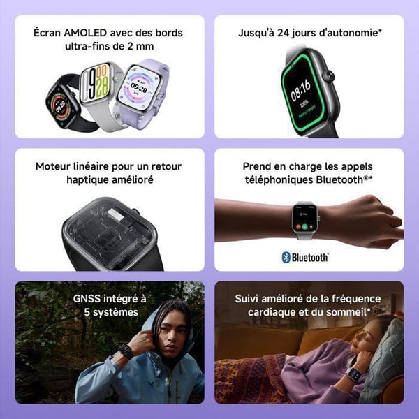 REDMI Watch 5 Grå - Smartklocka - Sport- och Fitnessspårning - AMOLED-skärm 53mm - 24 dagars batteritid
