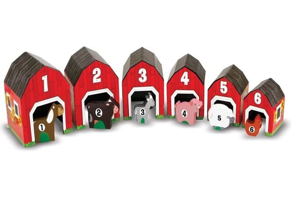 Uddannelsesspil - MELISSA & DOUG - Sammenføjning og Sortering - Træ - Blandet