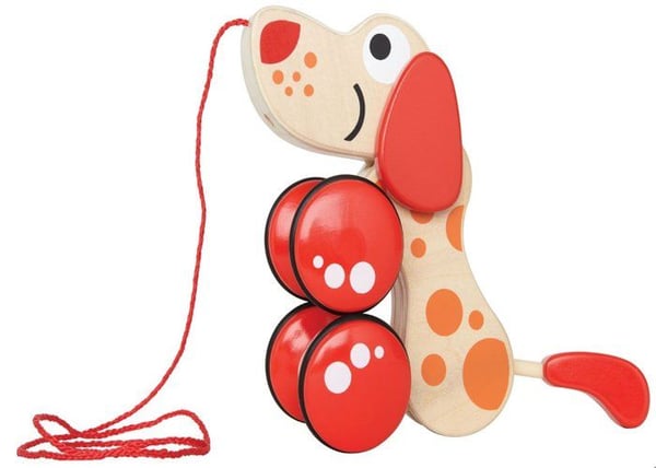 Kävelevä pentu - Hape - Pentu - Punainen - Beige - Ulkona