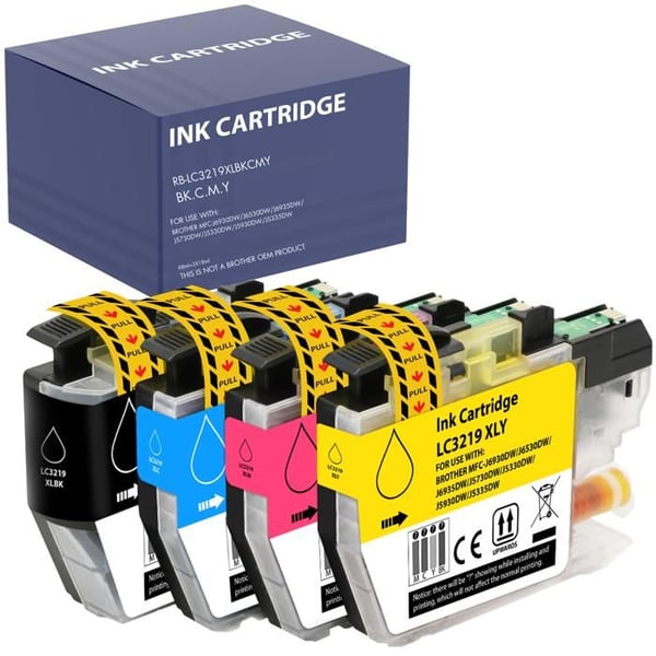 Bläckpatron - Brother - LC3219XL - 4-pack - Svart, Cyan, Magenta, Gul