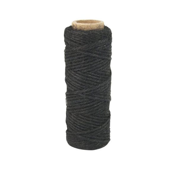 MégaCréa DIY - Svart bomullssnöre 2 mm x 30 m