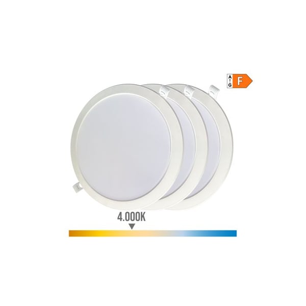 Paketering av 3 LED-spotlights 18w, Dagens Ljus 4000k