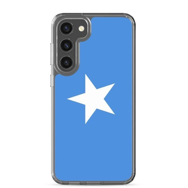 Telefonfodral – Somalias flagga – Kompatibel med Samsung Galaxy S23 Ultra – Mjuk case – Slitstark och stötsäker – Pixelforma