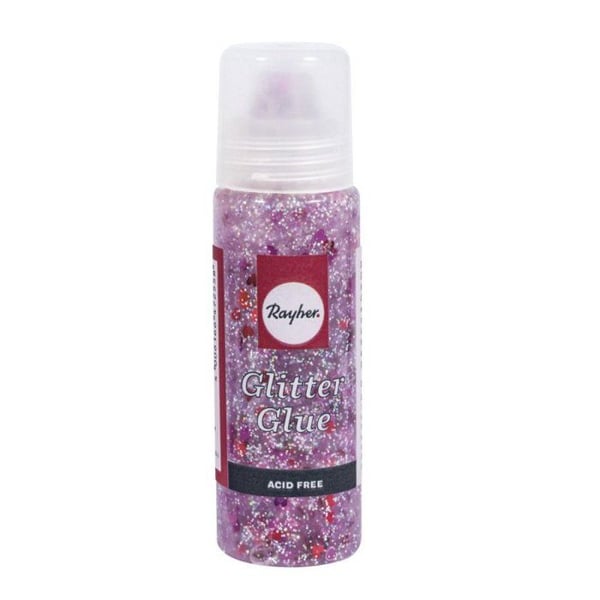 Glitter - Lim Litet hjärta, nejlika rosa/silver, 50ml flaska Glitter - Lim Litet hjärta, nejlika rosa/silver, 50ml flaska