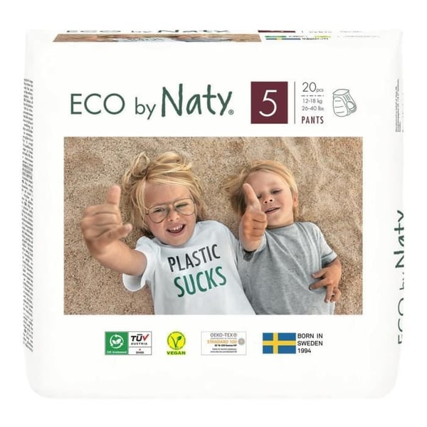 NATY Träningsbyxor - Storlek 5 - 12 till 18 kg - Paket med 20 st