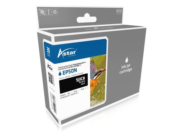 Bläckpatron - AS15107 - 46 ml - Svart - Kompatibel med Epson TMJ7000/C33S020407