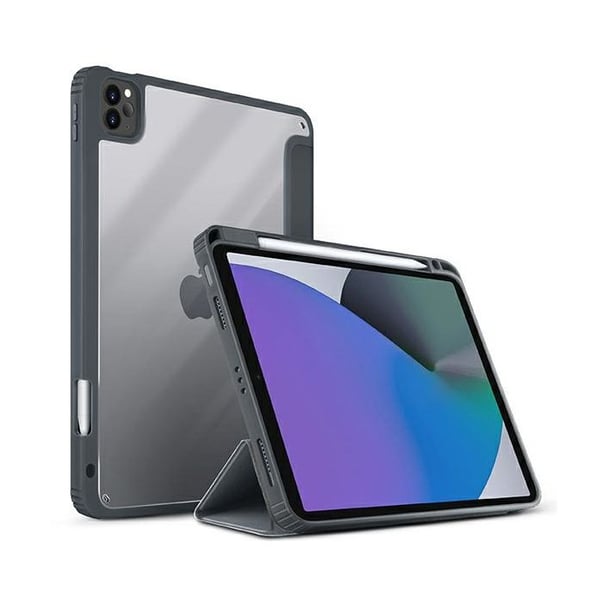 ETUI - UNIQ - Moven - Kompatibel med iPad Pro 11 och Air 10.9 - Antibakteriell - Mörkgrå