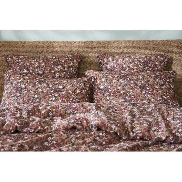 Tryckt örngott "Capucine" 60 x 60 cm & 50 x 70 cm "Cotton Gauze" - Capucine Camel - 60 x 60 cm