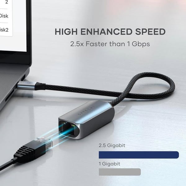 USB-C Till Ethernet Adaptern Satechi