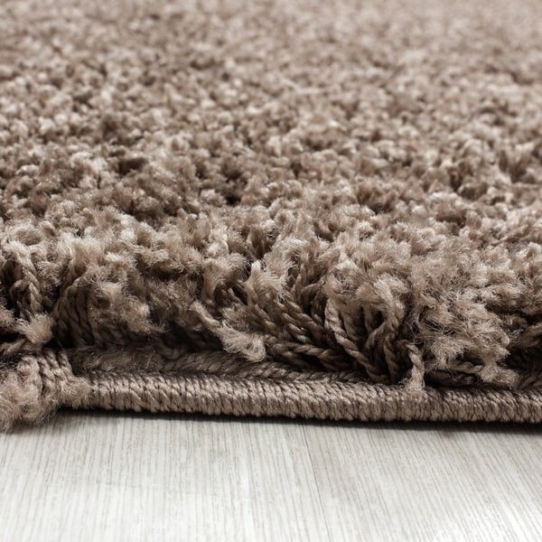 Tapis - Ayyildiz - Shaggy - Färg Mocca - 240x340 cm - 30 mm höjd på luggen