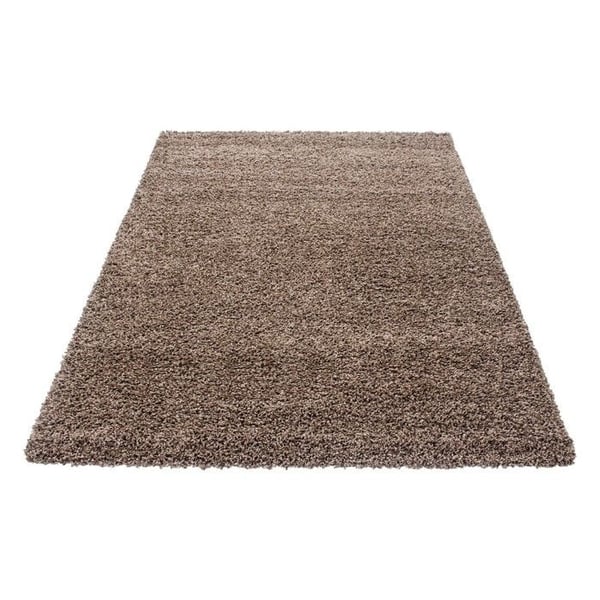 Tapis - Ayyildiz - Shaggy - Färg Mocca - 240x340 cm - 30 mm höjd på luggen