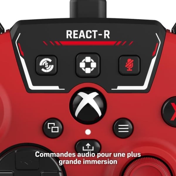 Kabelansluten spelkontroll - TURTLE BEACH - REACT-R - Röd - Xbox & Windows