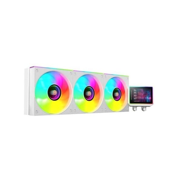 KYLNING MED VÄTSKA - MARS GAMING - ML-VISIONII360 - 360 mm - IPS 2,8" roterande 360° - 3x 120 mm ARGB