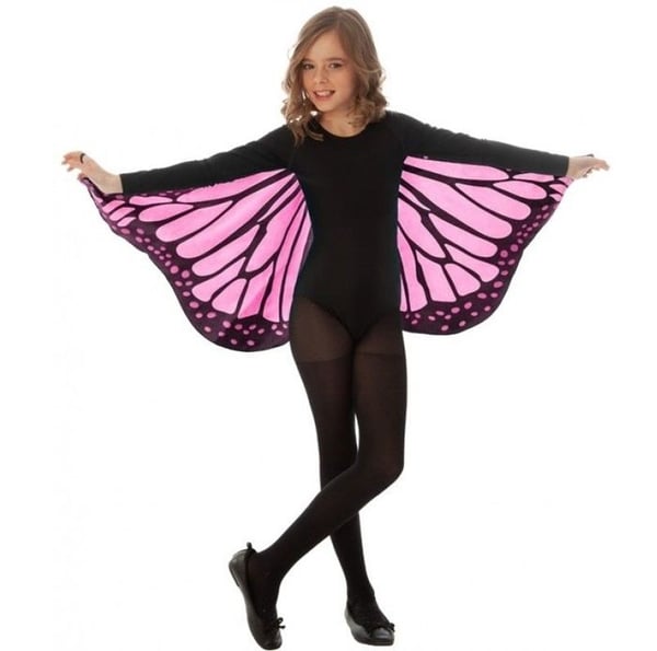 Papillonvingar - Chaks - C4364 - Rosa - Tryckt tyg - Barnstorlek