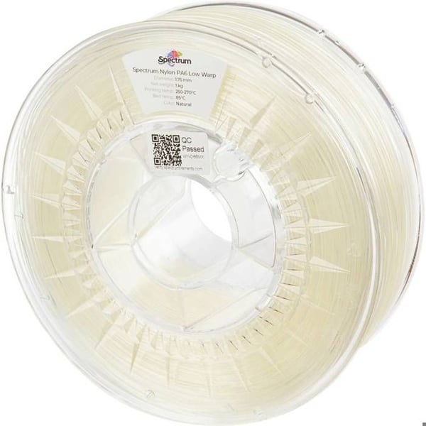 Spectrum Filaments 80174 PA6 Lav Warp Filament PA6 kemikaliebestandig, stødresistent 1.75 mm 1000 g i Spectrum Filaments 80174 PA6 Lav Warp Filament PA6 kemikaliebestandig, stødresistent 1.75 mm 1000 g i