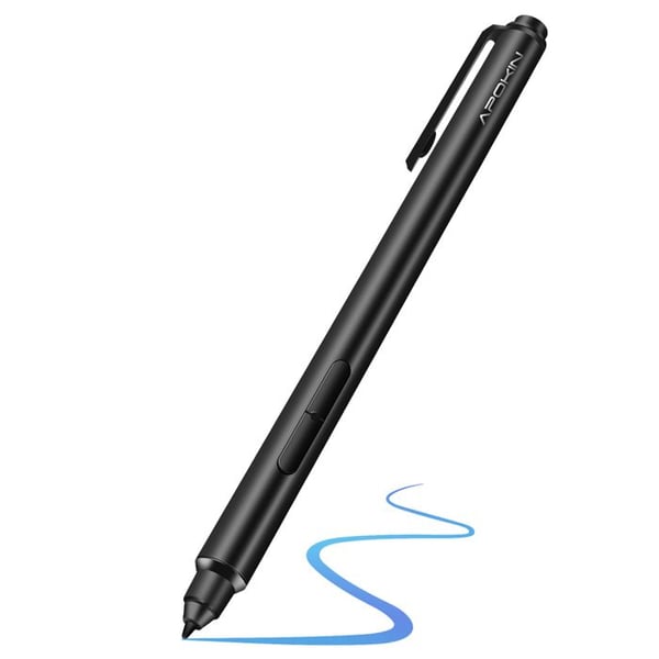 Taktile Stylus - APOKIN - Ytanslank - Fin spets 1mm - 1024 Trycknivåer - Svart